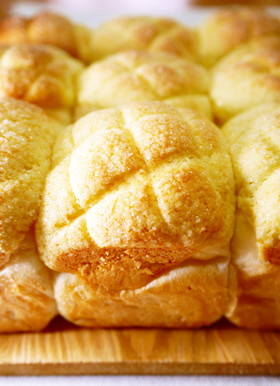 HB*おやつメロンパン♪メロンちぎりパン